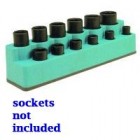 MTS Neon Green 3/8" Drive Socket Holder