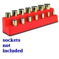 MTS Red 3/8" Drive Impact Socket Holder