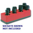 MTS Rocket Red 3/8" Drive Universal Impact Socket Holder - SAE