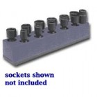 MTS Black 3/8" Drive Universal Impact Socket Holder - Metric