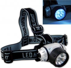 9-LED Multi-Function Headlamp w/Batteries